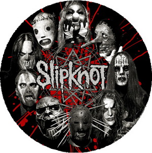 Insigna 3,7 cm SLIPKNOT: Circle Masks (B37-0204)