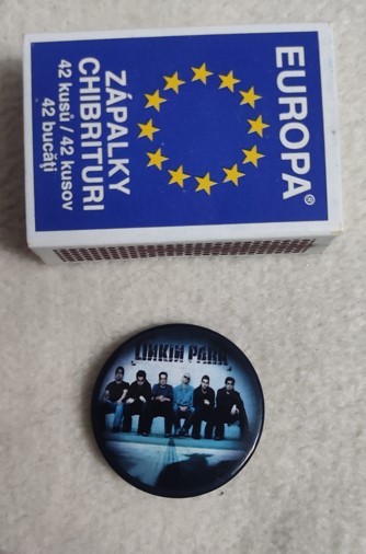 Insigna 3 cm LINKIN PARK Band blue (SHK)