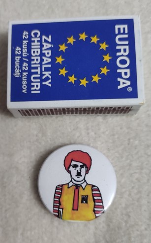 Insigna 3 cm RONALD McDONALD Hitler (SHK)