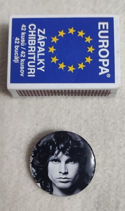 Insigna 3 cm THE DOORS Jim Morrison (SHK)