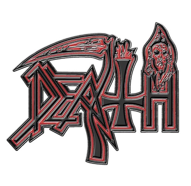 Insigna metalica DEATH - HUMAN LOGO