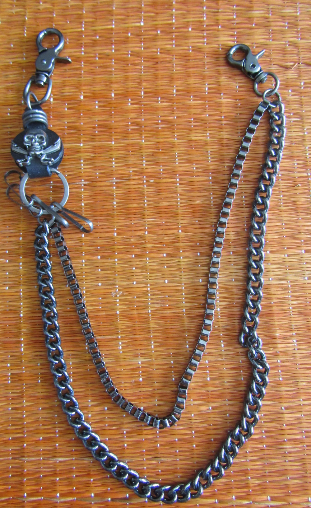 Lant de pantaloni SOLID STEEL Skull double chain (LPSS10)