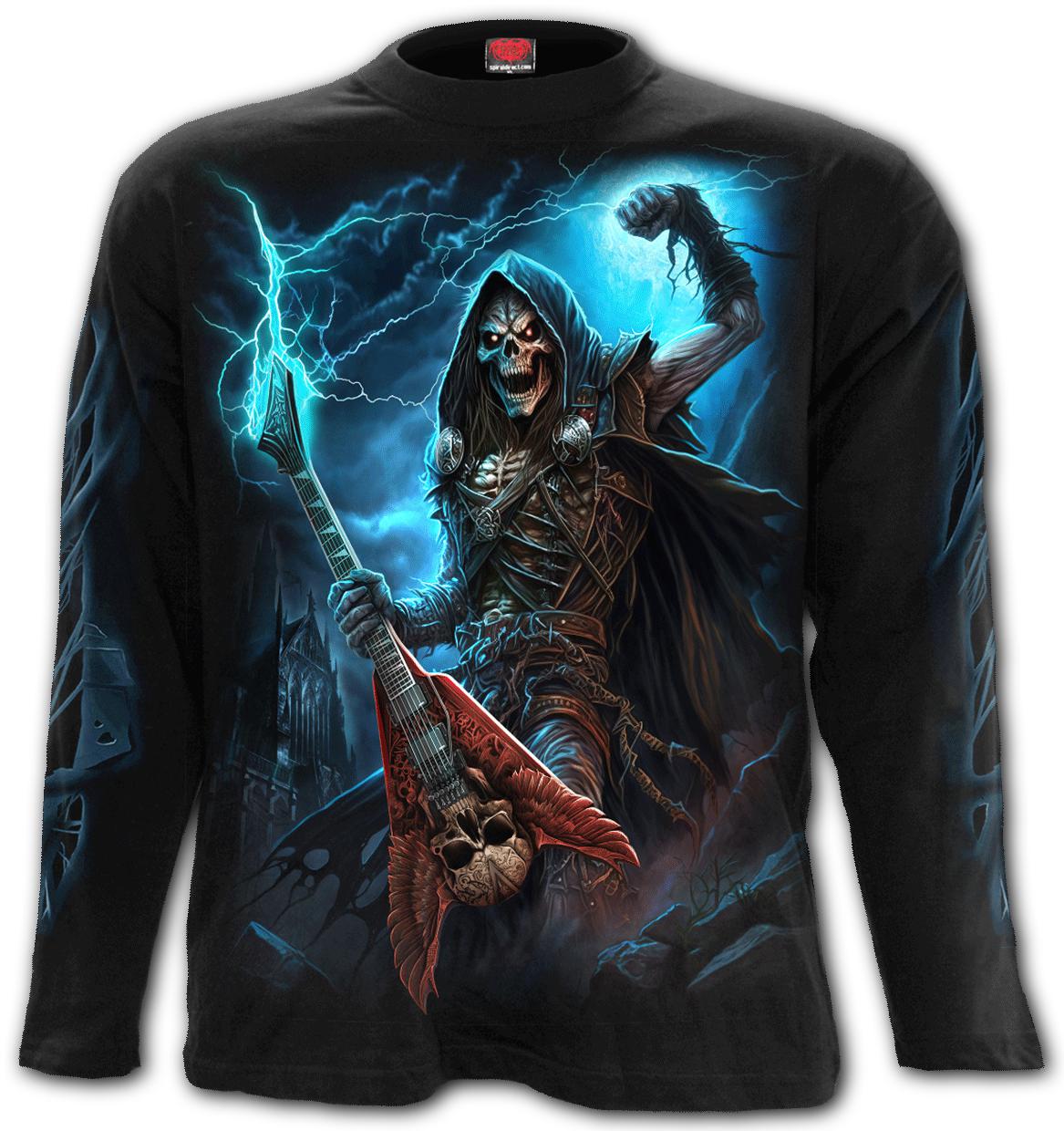 Longsleeve T232M301 DEAD METAL - Longsleeve T-Shirt Black