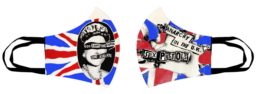 Masca de bumbac Sex Pistols God Save the Queen (HBG)