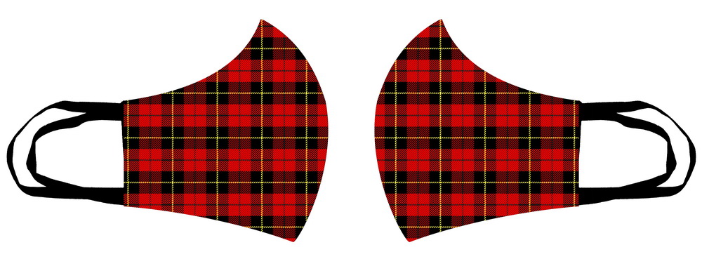 Masca de bumbac tartan (HBG)