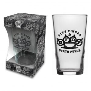 Pahar bere Five Finger Death Punch Knuckle - Logo (568ml)