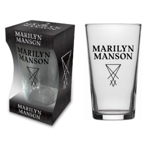 Pahar bere Marilyn Manson - Logo (568ml)