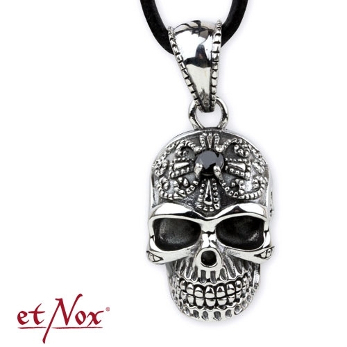 K8012 Pandantiv de argint cu zirconiu cubic - Skull