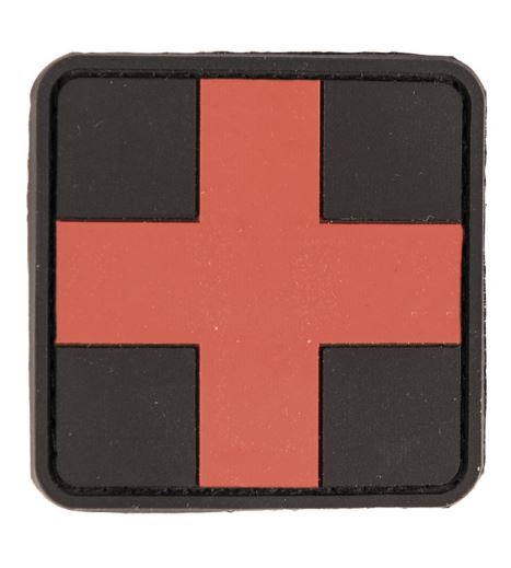 Patch Black PVC 3D First Aid Art. No. 16830302