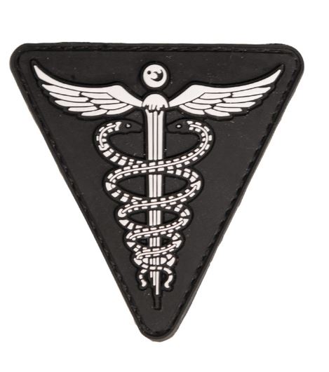 Patch  Black PVC Medical 3D Art. No. 16830802