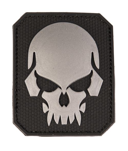 Patch Black PVC Skull 3D mare Art. No. 16832102