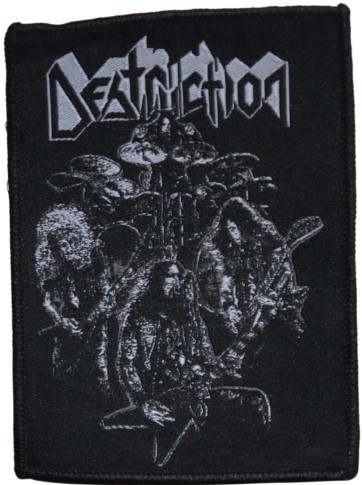 Patch DESTRUCTION Born To Thrash Band White (VMG)