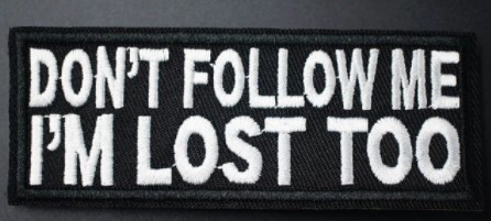 Patch Dont Follow Me (patch decupat) (JBG)