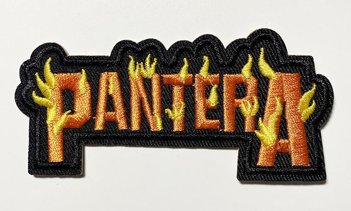 Patch PANTERA Flaming Logo (patch de lipit)(JBG)