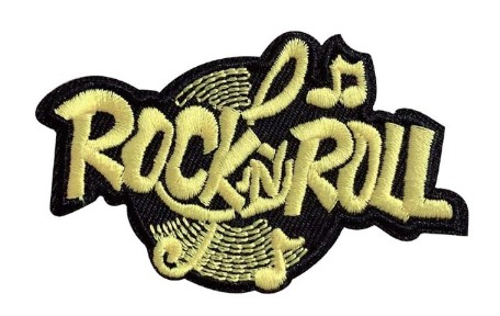 Patch ROCK N ROLL (patch decupat) (JBG)