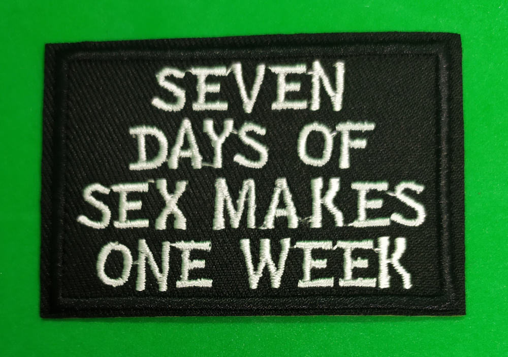 Patch Seven Days of Sex (patch decupat) (JBG)