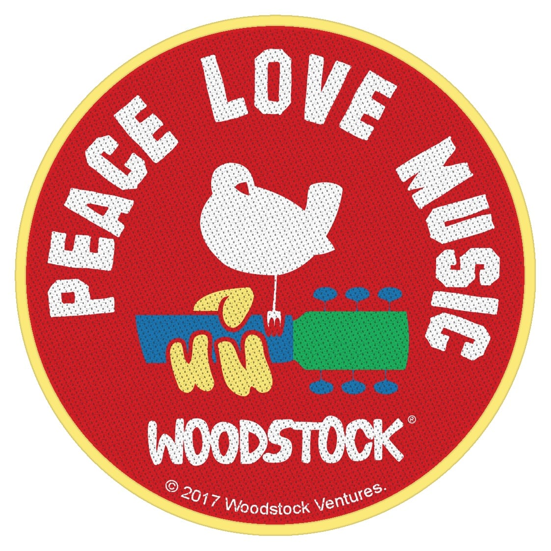 Patch Woodstock - Peace Love Music