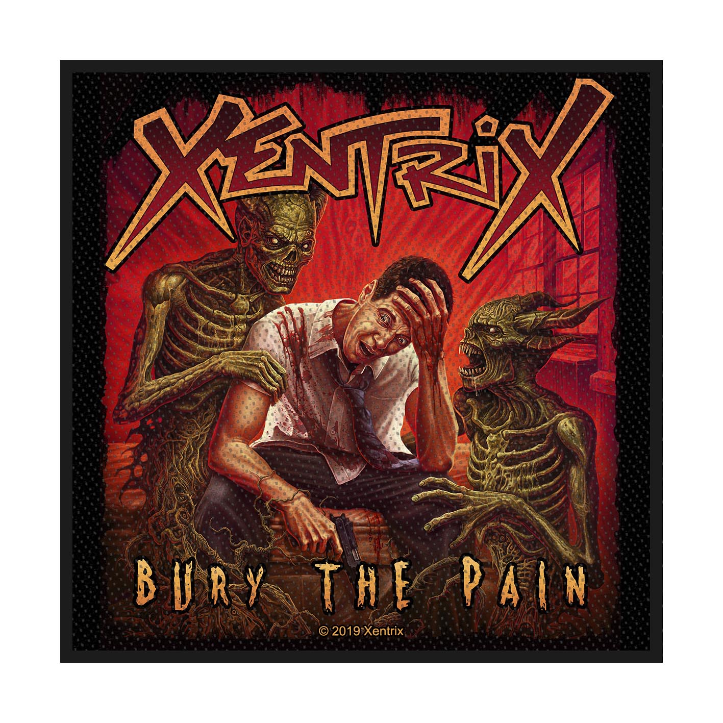 Patch Xentrix - Bury The Pain Woven Patch (lichidare stoc)