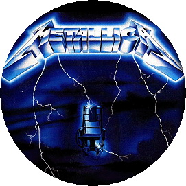 Insigna 2,5 cm METALLICA Ride the Lightning    (HBG)