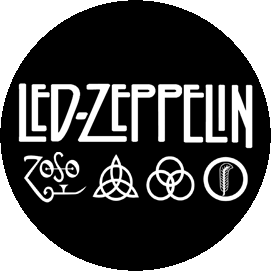 Insigna 2,5 cm LED ZEPPELIN 4 Symbols    (HBG)