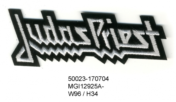 Patch JUDAS PRIEST White Logo (patch de lipit) (EP657)
