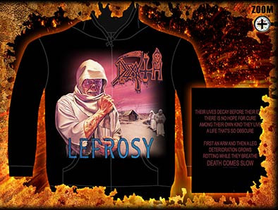 Hanorac cu fermoar DEATH - LEPROSY