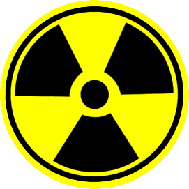 Insigna 2,5 cm RADIOACTIVE  (HBG)