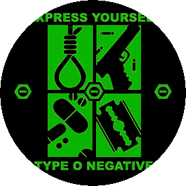 Insigna 2,5 cm TYPE O NEGATIVE Express Yourself   (HBG)