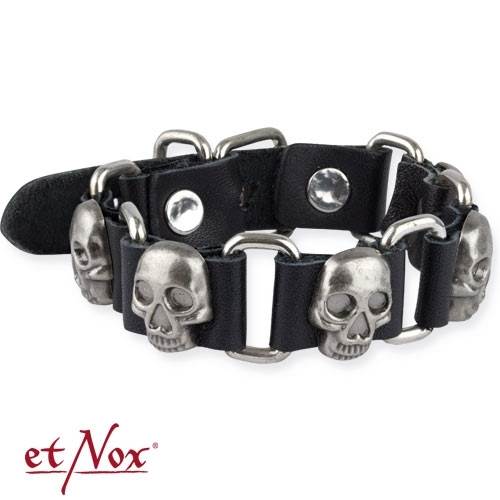 UA4100 Bratara de piele Skulls