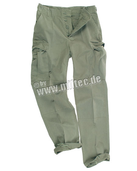 PANTALONI US TYP BDU R/S Ripstop PRESPALATI OLIV Art.-Nr. 11821001