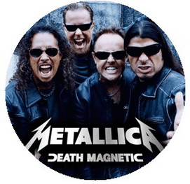 Insigna 2,5 cm METALLICA Band Magnetic   (HBG)