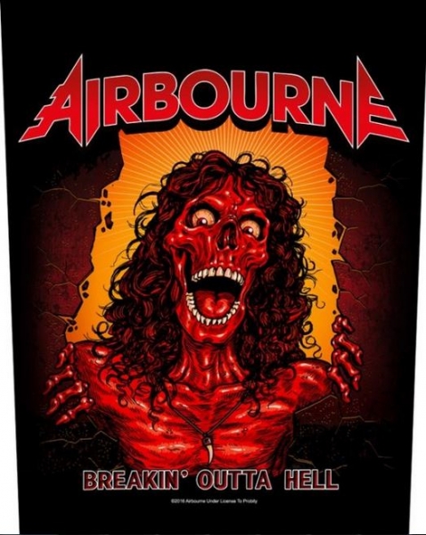 Backpatch Airbourne - Breakin Outta Hell (lichidare stoc)