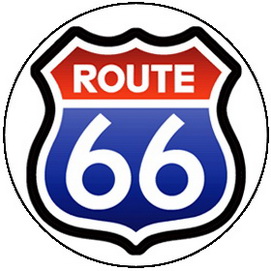 Insigna 2,5 cm ROUTE 66  (HBG)