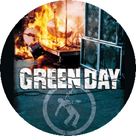 Insigna 2,5 cm GREEN DAY Fire    (HBG)