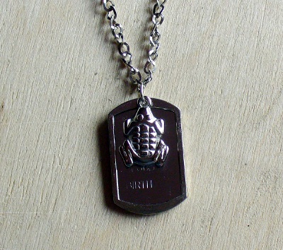 Dog tag argintiu Broasca