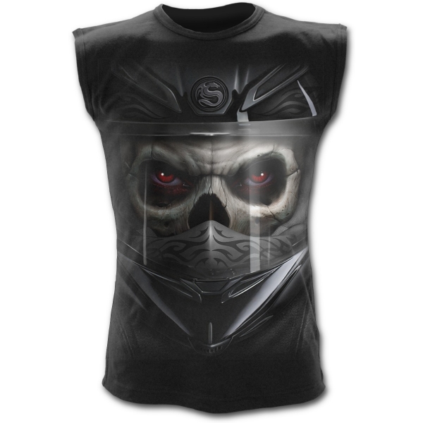 Tricou fara maneci T123M001 - DEMON BIKER (lichidare stoc)