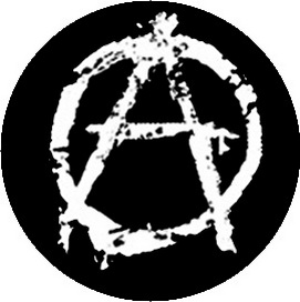 Insigna 2,5 cm ANARCHY Symbol (HBG)