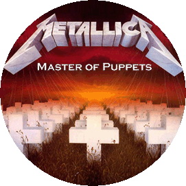 Insigna 2,5 cm METALLICA Master of Puppets   (HBG)