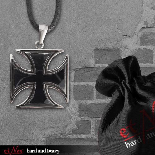 SK1125 Pandantiv de inox black iron cross