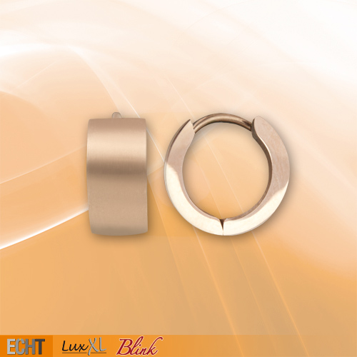 SO119RM Cercei de inox Hoops rosegold matt