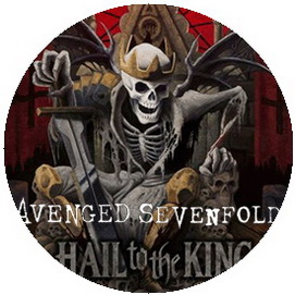 Insigna 2,5 cm AVENGED SEVENFOLD Hail (HBG)