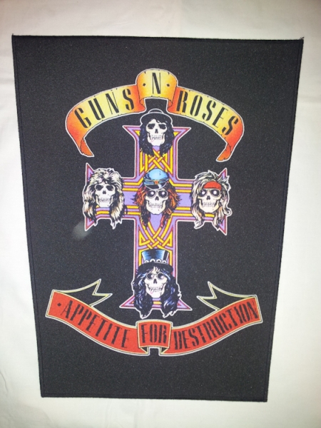 Backpatch trapezoidal GUNS N ROSES Appetite for Destruction (VKG)