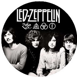 Insigna 2,5 cm LED ZEPPELIN Band    (HBG)