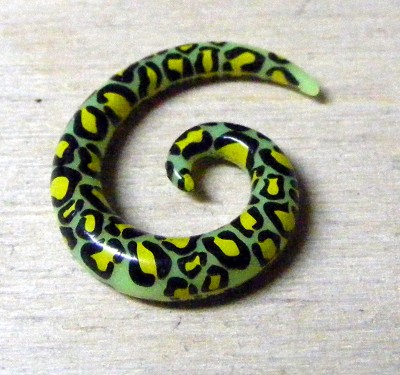 Taper spiral Leopard galben marime mica (FTC)