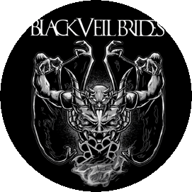 Insigna 2,5 cm BLACK VEIL BRIDES Demon (HBG)