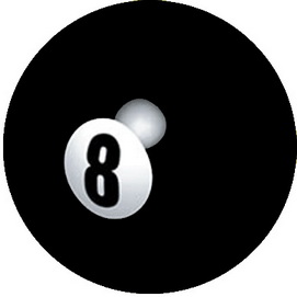 Insigna 2,5 cm 8 Ball (HBG)