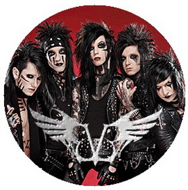 Insigna 2,5 cm BLACK VEIL BRIDES Band Winged Logo (HBG)