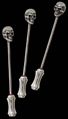 Brosa DP1 - Memling Skull Dress Pins (set de 3 buc.)