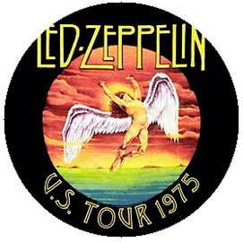 Insigna 2,5 cm LED ZEPPELIN US 1975   (HBG)