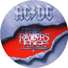 Insigna 2,5 cm AC/DC Razor s Edge (HBG)